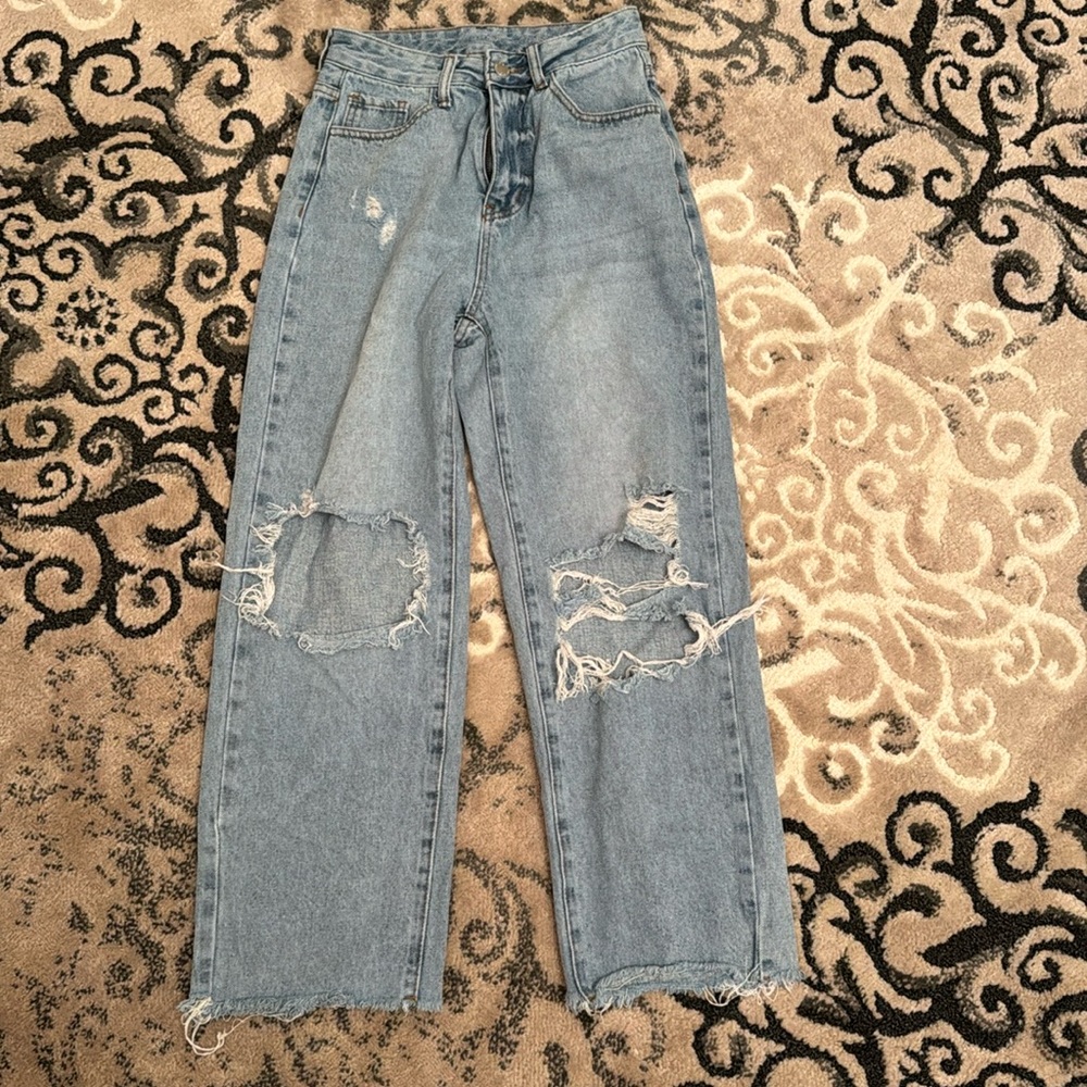SHEIN SIZE 0 WIDE LEG JEANS NWOT